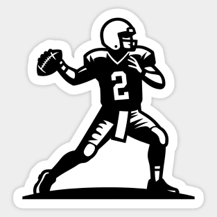 Football Quarterback Sticker